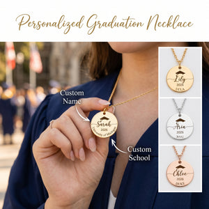 Personalized Graduation Necklace-Gift For Graduates