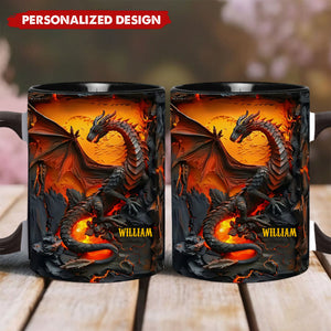 Love Dragons - Personalized Dragon Accent Mug