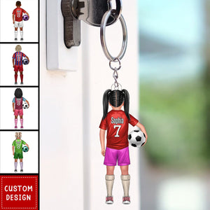 Football Little Kids - Personalized Acrylic Keychain