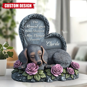 Forever In My Heart - Personalized Dog Custom Shaped Acrylic Plaque