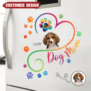 Custom Photo Dog Mom - Gift For Dog Lovers - Personalized Decor Decal