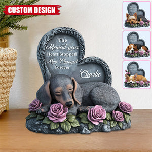 Forever In My Heart - Personalized Dog Custom Shaped Acrylic Plaque