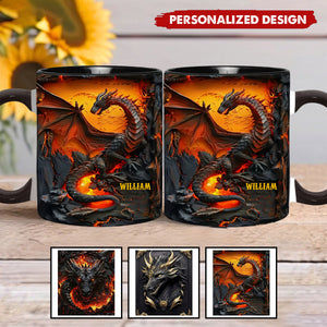 Love Dragons - Personalized Dragon Accent Mug
