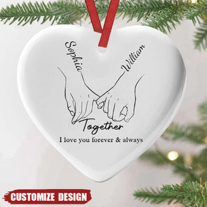 From our first kiss till our last breath - Personalized Ceramic Ornament - 2024 New Release