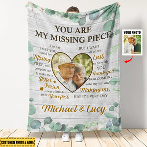 You Are My Missing Piece - Personalized Photo Blanket