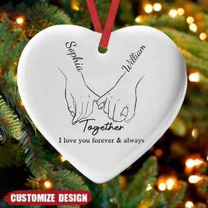 From our first kiss till our last breath - Personalized Ceramic Ornament - 2024 New Release