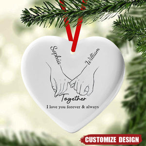 From our first kiss till our last breath - Personalized Ceramic Ornament - 2024 New Release