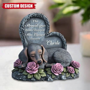 Forever In My Heart - Personalized Dog Custom Shaped Acrylic Plaque