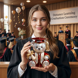 Personalized Class Of Graduation Bear Acrylic Plaque