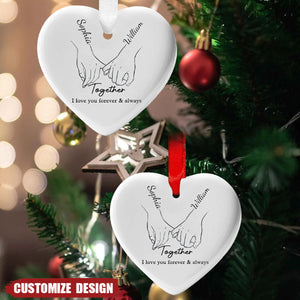 From our first kiss till our last breath - Personalized Ceramic Ornament - 2024 New Release
