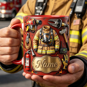Personalized Firefighter Mug