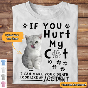 Custom Photo If You Hurt My Dog/Cat Unisex T-shirt-Gift for Pet Lovers
