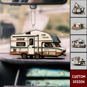 Personalized Acrylic Hanging Ornament For Camping Lovers