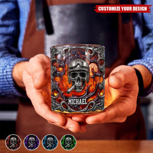 Ride Or Die - Personalized Biker Whiskey Glass