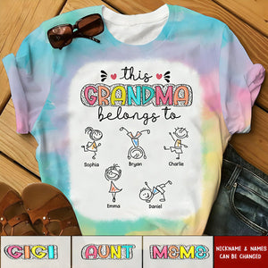 This Grandma Belongs To Personalized 3D T-shirt