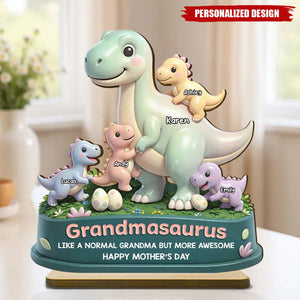 Personalized Mamasaurus Awesome Wooden Plaque-Sentimental Mother's Day Gift