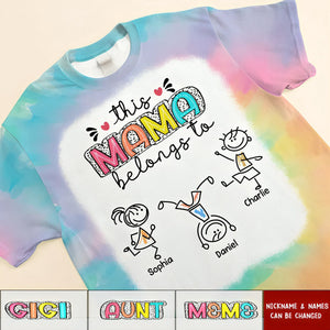 This Grandma Belongs To Personalized 3D T-shirt