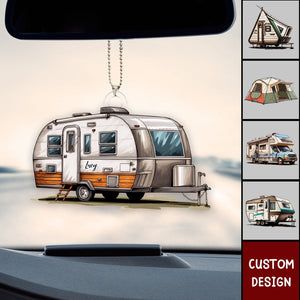 Personalized Acrylic Hanging Ornament For Camping Lovers