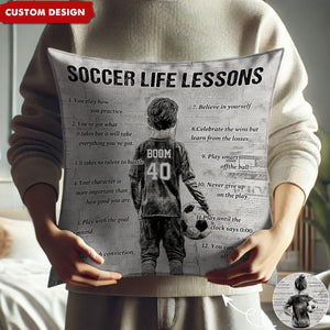 Personalized Soccer Pillowcase For Kids -Gift For Young Soccer Fans