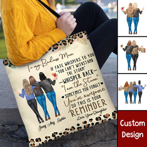 Whisper Back I Am The Storm Reminder - Birthday, Loving Gift For Mom, Daughter - Personalized Zippered Canvas Bag