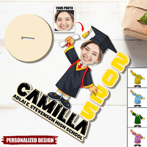 Personalized Class of 2025 Grad Name Wooden Sign-Senior Keepsake