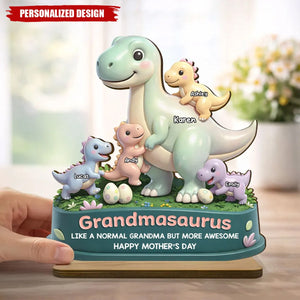 Personalized Mamasaurus Awesome Wooden Plaque-Sentimental Mother's Day Gift