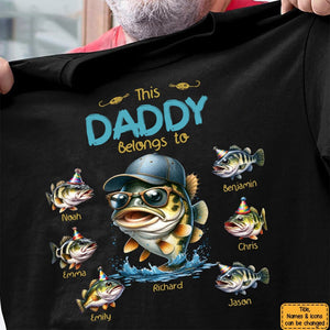 This Grandpa/Dad Belongs to Kids Fishing T-Shirt