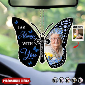 I Will Carry You With Me Memorial - Personalized Car Acrylic Ornament