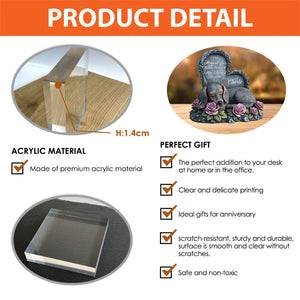 Forever In My Heart - Personalized Dog Custom Shaped Acrylic Plaque