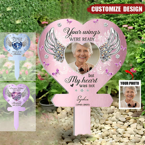 My Mind Still Talks To You - Personalized Acrylic Photo Garden Stake