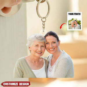 Gift For Mom/Nana/Family-Personalized Upload Photo Acrylic Keychain