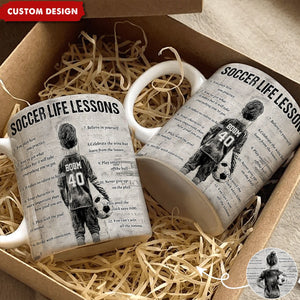 Personalized Soccer Mug For Kids -Gift For Young Soccer Fans