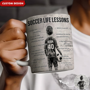 Personalized Soccer Mug For Kids -Gift For Young Soccer Fans