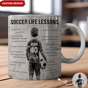 Personalized Soccer Mug For Kids -Gift For Young Soccer Fans