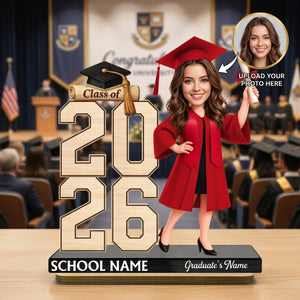 Class Of 2026 2027 Senior - Personalized Wooden Plaque - Graduation Gift For Graduates