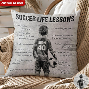 Personalized Soccer Pillowcase For Kids -Gift For Young Soccer Fans
