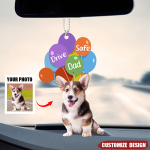 Drive Safe-Personalized Pet/Family/Couple Upload Photo Hanging Ornament