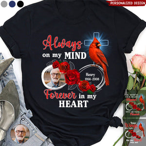 Memorial Upload Photo In Loving Memory Personalized T-Shirt