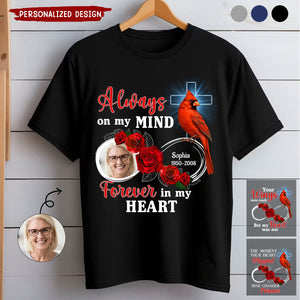 Memorial Upload Photo In Loving Memory Personalized T-Shirt