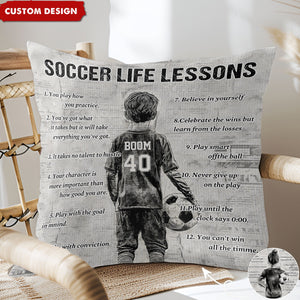Personalized Soccer Pillowcase For Kids -Gift For Young Soccer Fans
