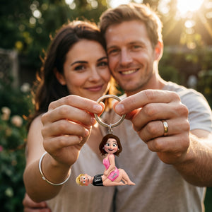 Personalized Naughty Couple Keychain - Gifts For Couple