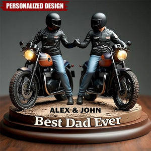 Biker Brothers/Dad&Kids-Personalized Acrylic Plaque