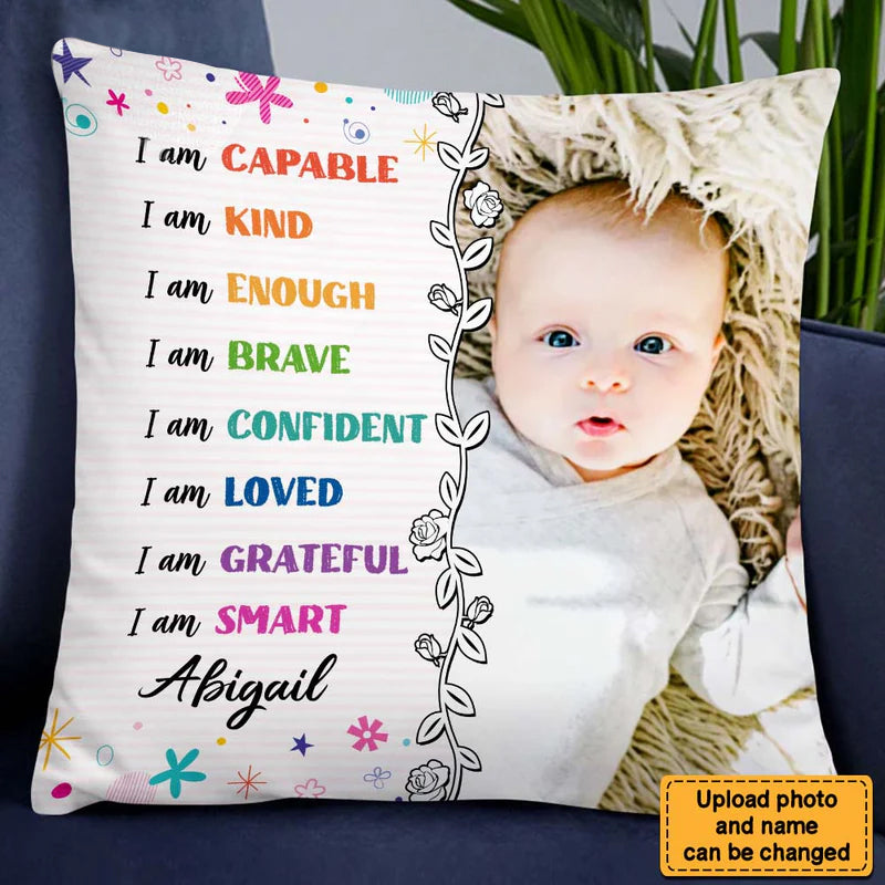 Affirmation Gift For Granddaughter I Am Kind Pillow