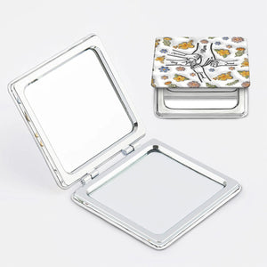 Personalized Square Compact Mirror - Gift For Mom, Grandma
