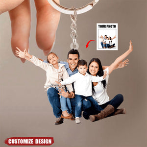 Gift For Family-Personalized Upload Photo Acrylic Keychain
