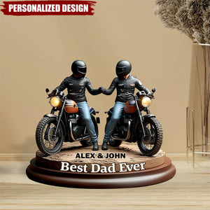 Biker Brothers/Dad&Kids-Personalized Acrylic Plaque