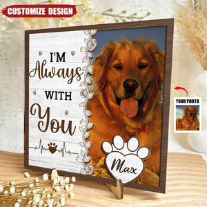 Missing You Is A Heartache - Personalized Wooden Photo Plaque