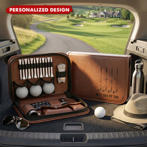 Best Dad By Par, Best Grandpa By Par-Personalized Golf Bag
