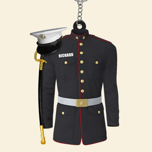 Uniform On A Clothes Hanger- Personalized Keychain