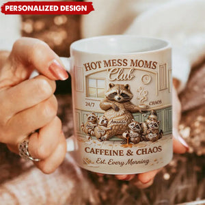 Personalized Hot Mess Moms Club Mug-Mother's Day Gift for Wife